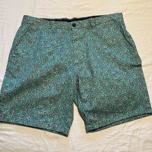 Scotch & Soda Teal Patterned Men's Shorts